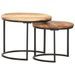 Tables gigognes 2 pcs Bois d'acacia massif 2 - Photo n°8