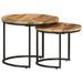 Tables gigognes 2 pcs Bois de manguier brut - Photo n°9