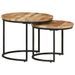 Tables gigognes 2 pcs Bois de manguier brut - Photo n°12