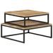 Tables gigognes 2 pcs Bois solide de manguier - Photo n°2