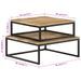 Tables gigognes 2 pcs Bois solide de manguier - Photo n°6