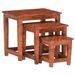 Tables gigognes 3 pcs Bois d'acacia massif - Photo n°1