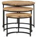 Tables gigognes 3 pcs Bois de manguier brut - Photo n°2