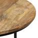 Tables gigognes 3 pcs Bois de manguier brut - Photo n°5