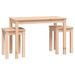 Tables gigognes 3 pcs Bois de pin massif - Photo n°5