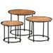 Tables gigognes 3 pcs bois massif d'acacia - Photo n°1