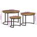 Tables gigognes 3 pcs bois massif de récupération - Photo n°7