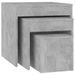 Tables gigognes 3 pcs Gris béton 2 - Photo n°3