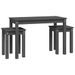 Tables gigognes 3 pcs Gris Bois de pin massif - Photo n°5