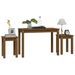 Tables gigognes 3 pcs Marron miel Bois de pin massif - Photo n°4