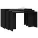 Tables gigognes 3 pcs noir bois d'ingénierie - Photo n°1