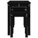 Tables gigognes 3 pcs Noir Bois de pin massif - Photo n°7