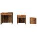 Tables gigognes 3 pcs vieux bois bois d'ingénierie - Photo n°4