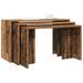 Tables gigognes 3 pcs vieux bois bois d'ingénierie - Photo n°1