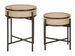 Tables lot de 2 supports vases design métal Fuji - Photo n°1