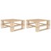Tables palette de jardin 2 pcs Bois 2 - Photo n°1