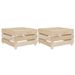 Tables palette de jardin 2 pcs Bois - Photo n°1