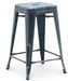 Tabouret acier vintage renforcé Kalax 60 cm - Haut de gamme - Photo n°1
