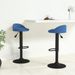 Tabouret assise arrondie velours bleu Luna - Lot de 2 - Photo n°2