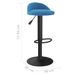 Tabouret assise arrondie velours bleu Luna - Lot de 2 - Photo n°9