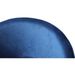 Tabouret de bar scandinave tissu bleu et pieds métal noir Kibo - Lot de 2 - Photo n°5
