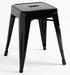 Tabouret bas 45 cm Kontoir en acier brillant - Design industriel et élégant - Photo n°1