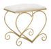 Tabouret cœur crème cm 50 x 37,5 x 51,5 - Photo n°1