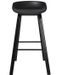 Tabouret de bar ABS noir et pieds métal noir Arima - Lot de 4 - Photo n°3