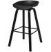 Tabouret de bar ABS noir et pieds métal noir Arima - Lot de 4 - Photo n°4