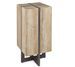 Tabouret de bar BARY – Bois de sapin naturel & acier noir - Photo n°1