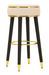 Tabouret de bar crème design vintage élégant London - Photo n°1