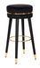 Tabouret de bar Paris noir velours doré glamour - Photo n°1