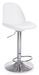 Tabouret de bar plastique blanc et base acier Capi - Lot de 2 - Photo n°1