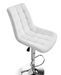 Tabouret de bar simili cuir blanc et pieds métal chromé Pola - Lot de 2 - Photo n°3