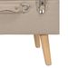 Tabouret de rangement 40 cm Beige Tissu - Photo n°8