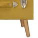 Tabouret de rangement 40 cm Jaune moutarde Velours - Photo n°7