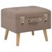 Tabouret de rangement 40 cm Marron Tissu - Photo n°1