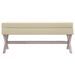 Tabouret de rangement Beige 110x45x49 cm Lin - Photo n°3