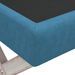 Tabouret de rangement Bleu 110x45x49 cm Velours - Photo n°5