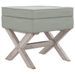 Tabouret de rangement Gris clair 45x45x49 cm Velours - Photo n°1