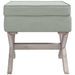 Tabouret de rangement Gris clair 45x45x49 cm Velours - Photo n°3