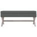 Tabouret de rangement Gris foncé 110x45x49 cm Tissu - Photo n°3