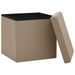 Tabouret de rangement pliable Cappuccino PVC - Photo n°4