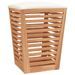 Tabouret de salle de bain 40,5x40,5x56 cm Bois massif de noyer - Photo n°2