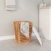 Tabouret de salle de bain 40,5x40,5x56 cm Bois massif de noyer - Photo n°3