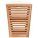 Tabouret de salle de bain 40,5x40,5x56 cm Bois massif de noyer - Photo n°5