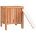 Tabouret de salle de bain 40,5x40x52 cm Bois massif de noyer - Photo n°4