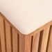 Tabouret de salle de bain 40,5x40x52 cm Bois massif de noyer - Photo n°7