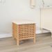 Tabouret de salle de bain 48x47,5x52 cm Bois massif de noyer - Photo n°1