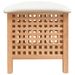 Tabouret de salle de bain 48x47,5x52 cm Bois massif de noyer - Photo n°5